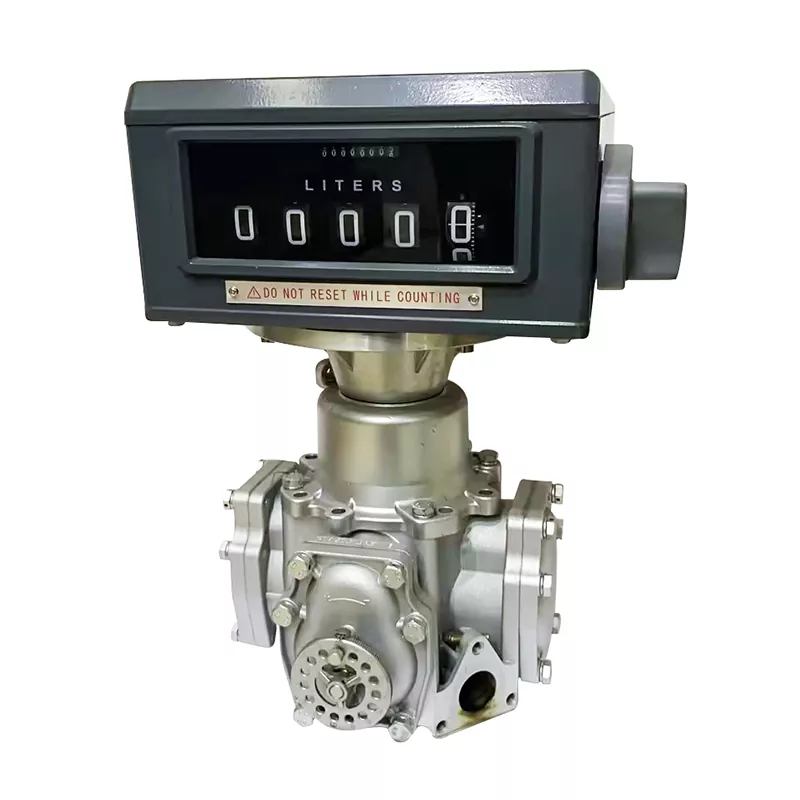 Medidor de flujo de combustible con contador